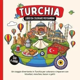 Libro Turchia Färgläggningsbok för barn