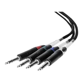 Palmer AoC Loom TRSm AOC from etherCON to 4 x 6.3 mm TRS jack