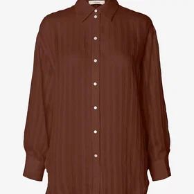 Selected Stripet Oversized Skjorte (Dame)