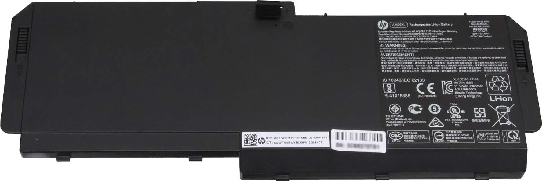 HP L07350-1C1 Laptop Battery 95Wh for ZBook 17 G5