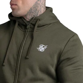 SikSilk Essential Funnel Full Zip Sweatshirt (Herre)
