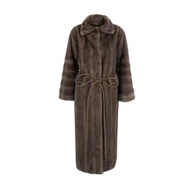 Remain Birger Christensen Belted Soft Shearling Kåpe (Dame)