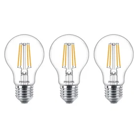 Philips 929001387339 Classic E27 A60 Klar 7W 3-pack