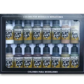 Vallejo Model Air German Allied WWII 16 Color Set