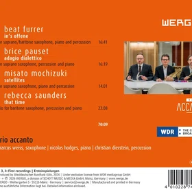 Trio Accanto Out into the Open CD
