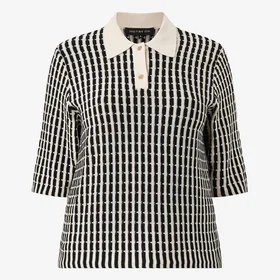 No brands NO. 1 BY OX Strikket Polo Bluse (Dame)