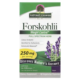 Nature's Answer Forskohlii 250mg 60 Capsules