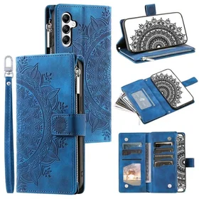 MTK Mandala Flower Pattern PU Leather Wallet Case for Samsung Galaxy A57 5G