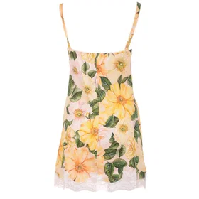 Dolce & Gabbana 747448 Ärmlös Blommig Kort Klänning