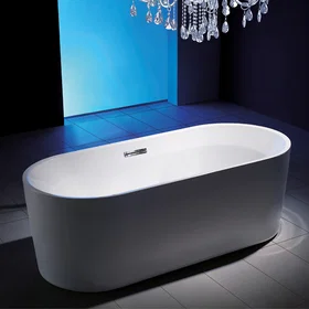 Sanipro Sienna Slim Badekar Hvit 170cm 2062