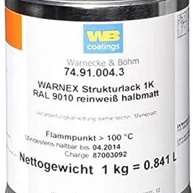 Warnex Peinture Structure RAL 9010 Blanc 0.84L