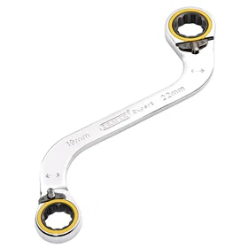 Draper 03946 Double Ring Ratchet S-Shape Spanner 19x22mm 1pcs