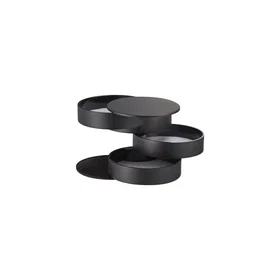 Yamazaki Tower Resin 4-Tier Jewelry Box (Black)
