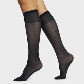 Swedish Stockings Doris Dots Knästrumpor