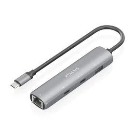 AISENS ASUC-4P041-GR Docking Station USB 3.2 Gen 1 Type-C Gray