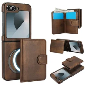 XIMAND 2-i-1 Magnetisk Plånbokfodral för Samsung Galaxy Z Flip 5