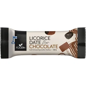 Foodin Lakritsdaddelbar Chokolade 35g