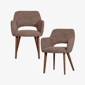WOOOD Murat Ruokailutuoli Polyester 2-Pack