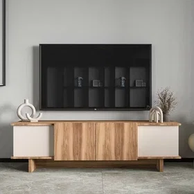 Skye Diana meuble TV 4 portes étagère 180x33x50cm