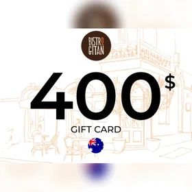 Bistro Gitan Gift Card 400 AUD