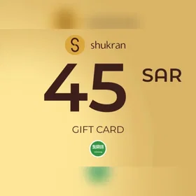 Shukran Gavekort 45 SAR