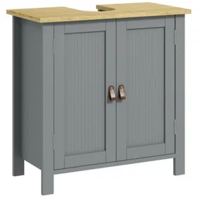 Kleankin Vanity Cabinet 60x30x60cm Grå (3662970130766_CAFR)