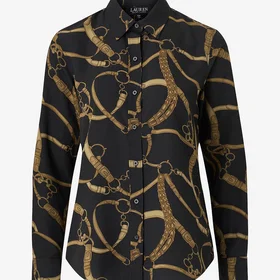 Lauren Classic Fit Belting-Print Crepe Skjorte 4-Pack (Dame)