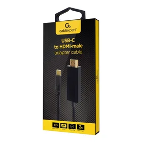 Gembird A-CM-HDMIM-01 Cablexpert HDMI Han till USB-C Han Adapter