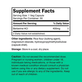Vitamin360 Berberine 400mg 30 Vcaps
