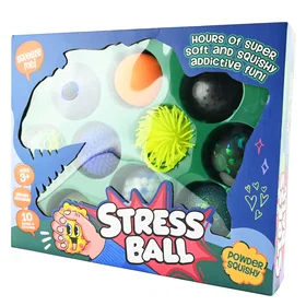 Robetoy Dino Stress Ball 10-pack