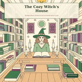 Konges Sløjd The Cozy Witch’s House Färgläggningsbok