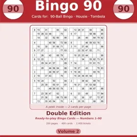 Bingo 90-Ball Housie & Tombola Sheets