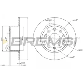 Bremsi Bremsskive CD7334S