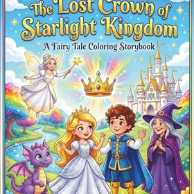 The Lost Crown of Starlight Kingdom Färgläggningsbok för barn