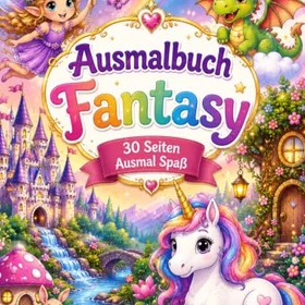 Ausmalbuch Fantasy Färgläggningsbok