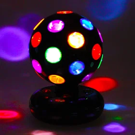 Global Gizmos Disco Ball 5" LED Roterande Batteridriven