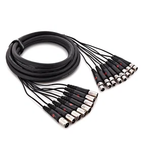 Studiospares 8-Way Moulded XLR Loom 5m 689480