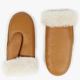 Nohr Studio Ina Leather Shearling Votter (Dame)