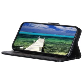 MTK Faux Leather Texture PU Pungfodral for Samsung Galaxy S24 FE