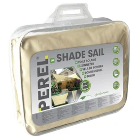 Perel Solseil kvadrat 5x5 m krem GSS4500