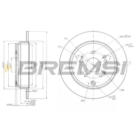 Bremsi Bremseplate CD7860S