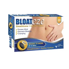 Bloateze Stomach Bloating Cramping Relief 20 Tablets