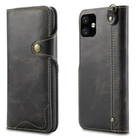 Denior Leather Wallet Case for iPhone 12