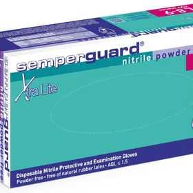 Semperguard Xtra Lite Nitril Pulverfri Engangshandsker S 200 stk