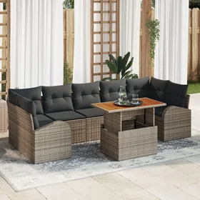 vidaXL Garden Sofa Set with Storage 8 Pieces 3358288