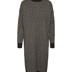 Vero Moda Vmaria Art Hög Hals Knälång Klänning