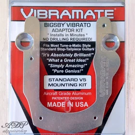 Vibramate V5 Bigsby B5 Adapter For Les Paul No-Drill Nickel
