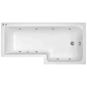 Balterley L Shape Right Hand Whirlpool Bathtub 8 Jet 1700