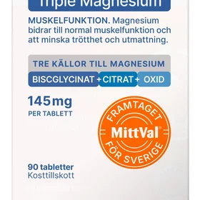 MittVal Triple Magnesium 90 tabletter