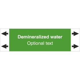 D-S Rørmærker Demineraliseret vand (engelsk) ISO 20560-1